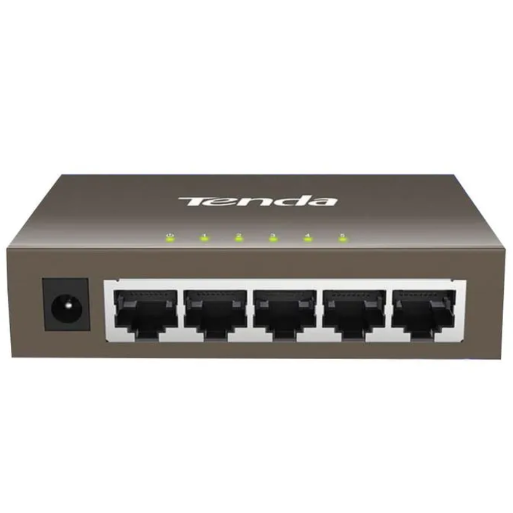 SWITCH TENDA TEG1005D 5 PUERTOS 10/100/1000 GIGABIT RACKMOUNT
