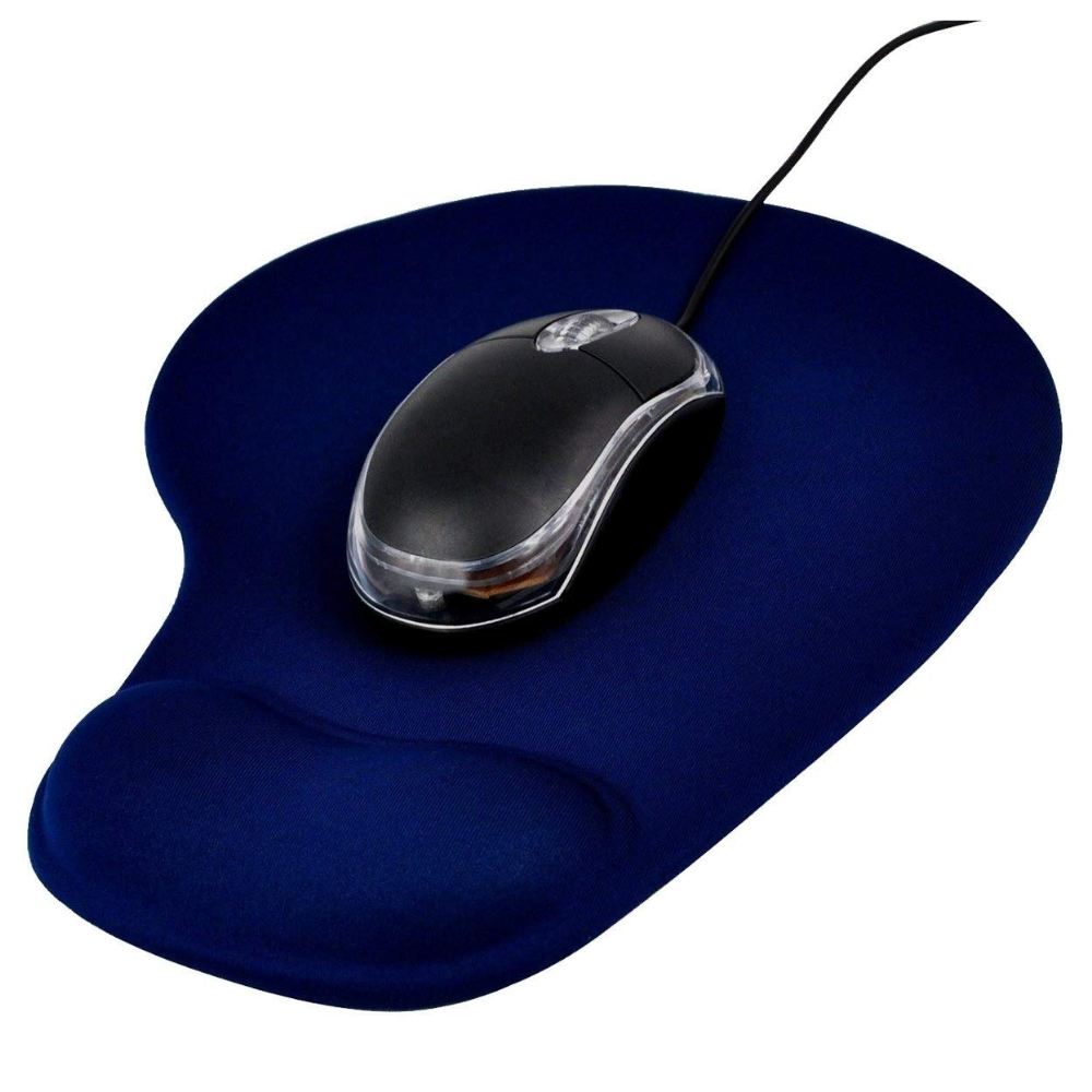 PAD MOUSE CON ESPUMA COLOR AZUL