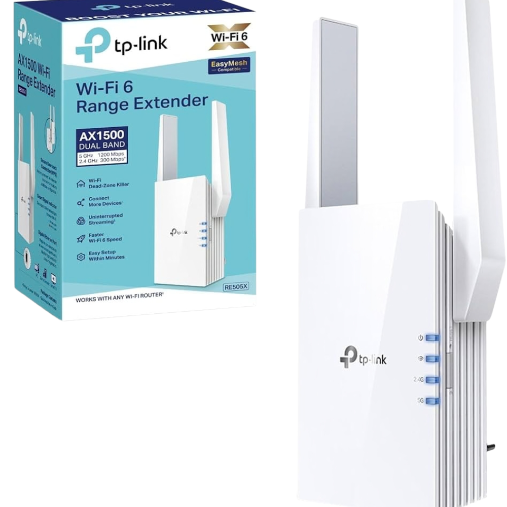 EXTENSOR DE RANGO TP-LINK RE505X AX1500 2 ANTENAS
