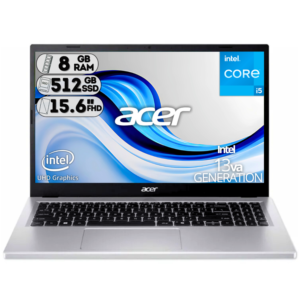 PORTATIL ACER ANV15-51-52DU INTEL CORE I5 13420H / SSD NVME 512GB /RAM DDR5 8GB/ PANTALLA 15.6 FULL