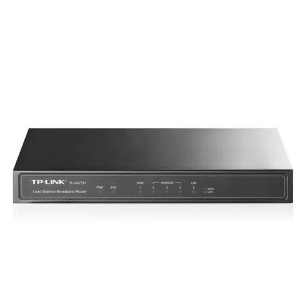 ROUTER TP-LINK TL-R470T+ BALANCEO DE CARGA 4 PUERTOS WAN