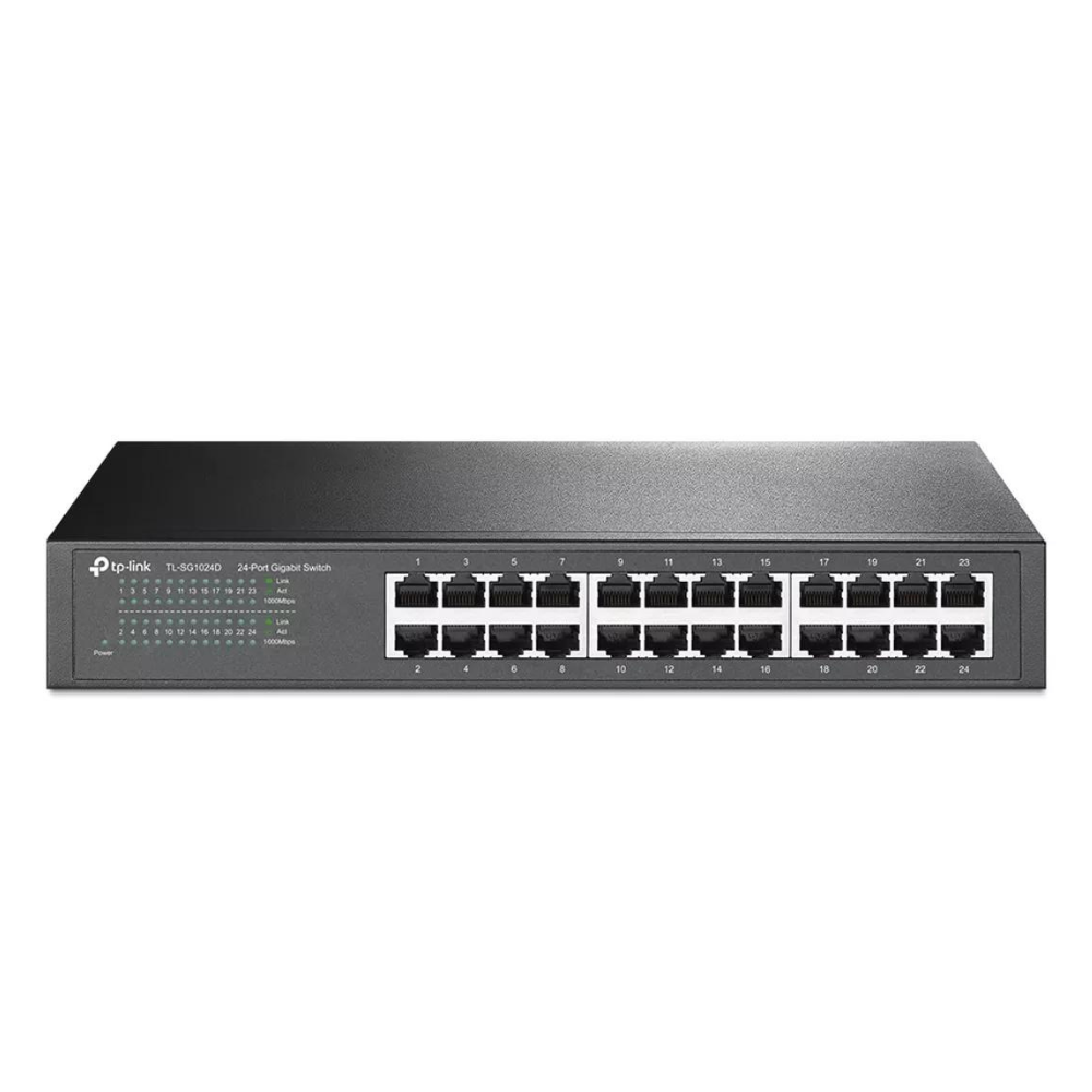 SWITCH TP-LINK TL-SG1024D 24 PUERTOS 10/100/1000 GIGABIT RACKMOUNT