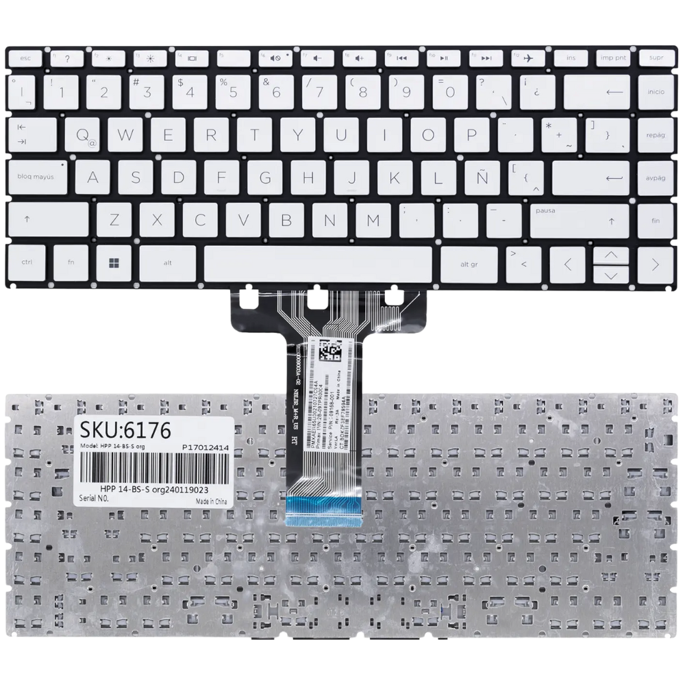 TECLADO HP 14-BS 14-AV 14-AX 14-AL 14-BSX 14-BA GRIS