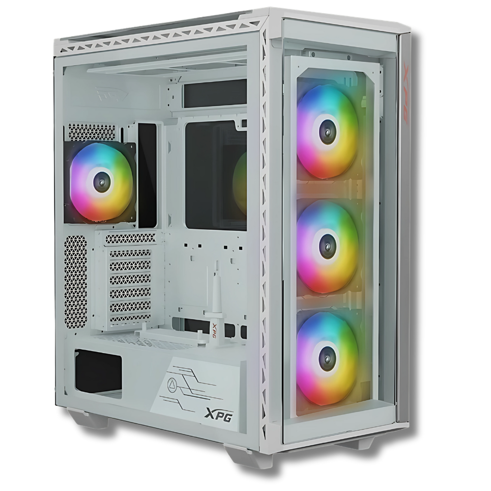 CAJA ATX XPG BATTLECRUISER / 4 COOLER / 2 VIDRIOS TEMPLADOS / BLANCO