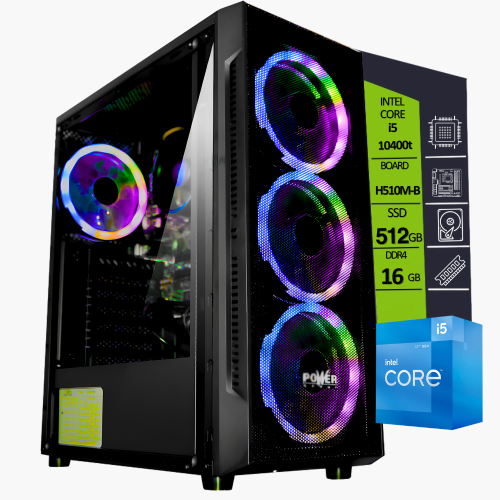 CPU INTEL CORE I5 10400T/ BOARD H510M-B/ RAM DDR4 16GB/ SSD M.2 512GB