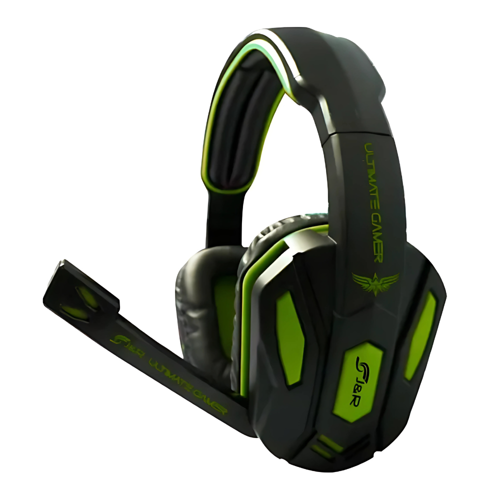 DIADEMA GAMER STEREO 023-MV JYR CON MICROFONO PARA PC /PS4/XBOX COLOR VERDE