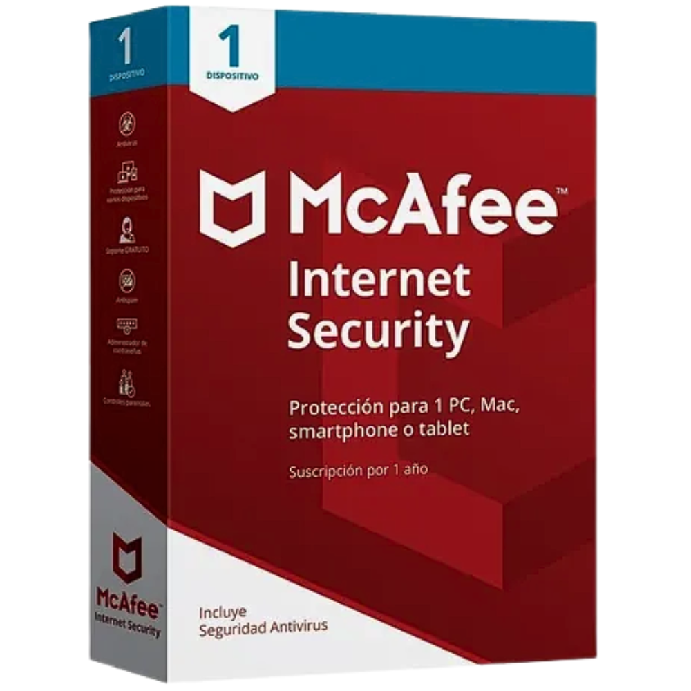 LICENCIA ANTIVIRUS MCAFEE 1 AÑO