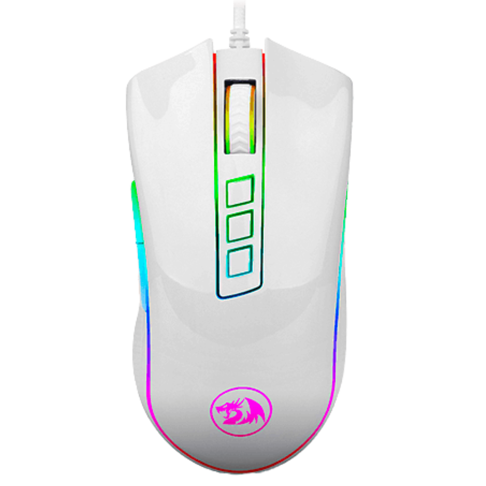 MOUSE GAMER RGB REDRAGON COBRA BLANCO M711W