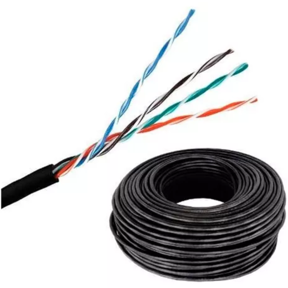 CABLE UTP CAT5 EXTERIOR HIKVISION 100% COBRE POR METROS