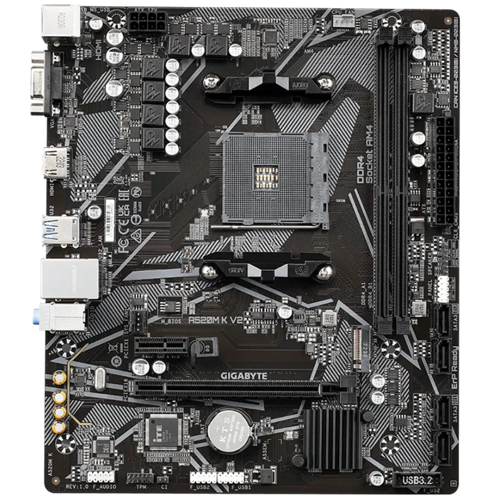ENSAMBLE BOARD GIGABYTE A520M-K V2