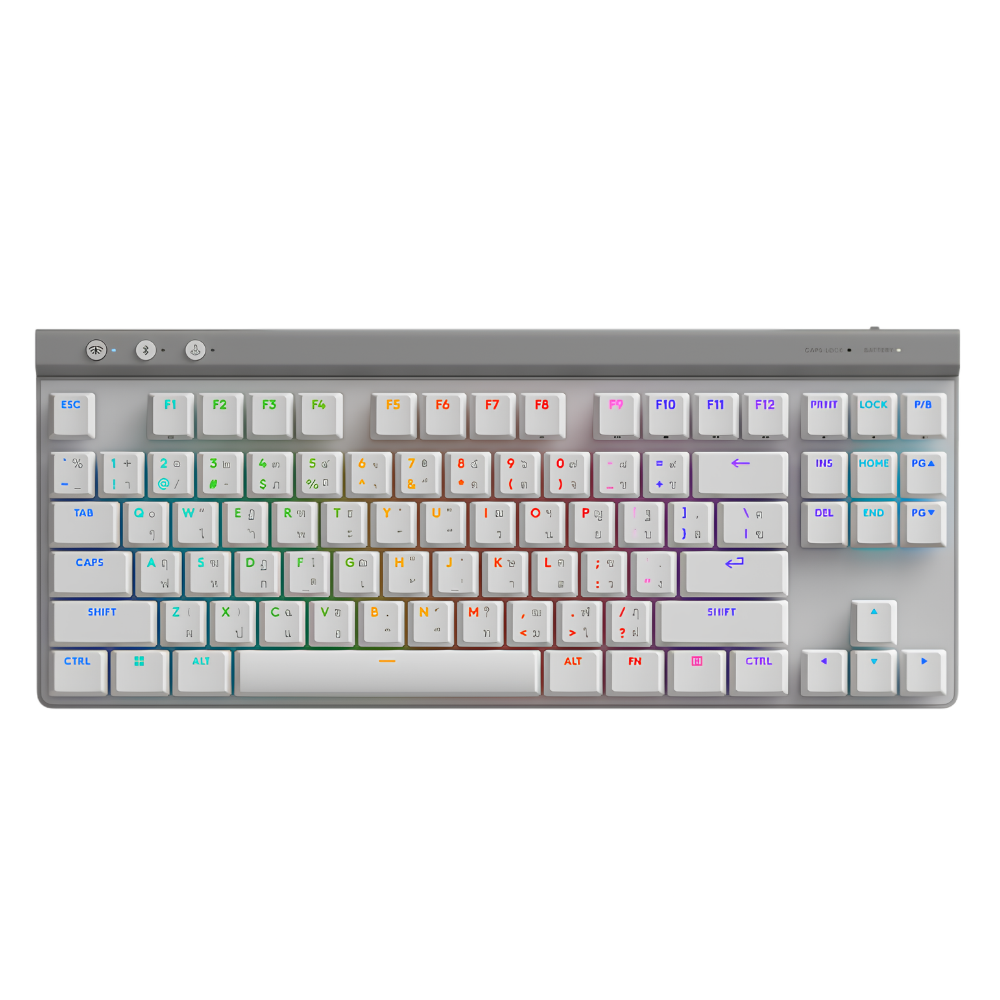 TECLADO GAMING LOGITECH G515 LIGHTSPEED TKL MECANICO BLUETOOTH Y USB BLANCO