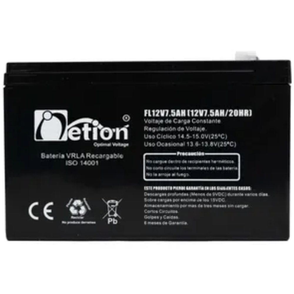 BATERIA SECA 12V 7.5AH CICLO PROFUNDO NETION