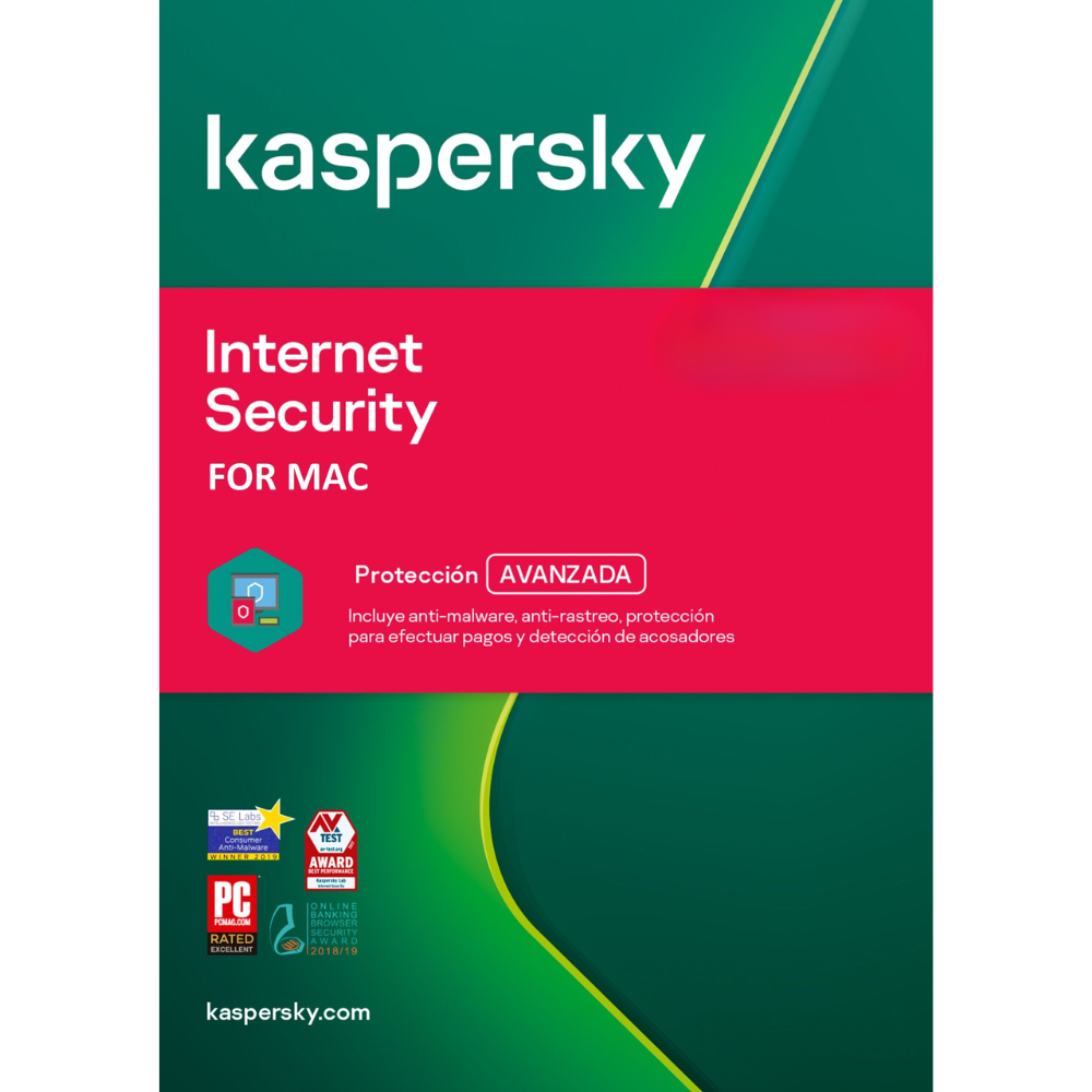 LICENCIA ANTIVIRUS KASPERSKY INTERNET SECURITY 1 USUARIOS
