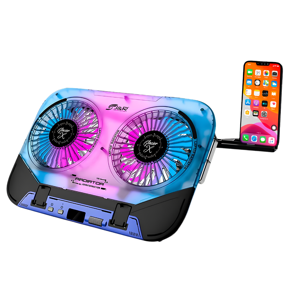 BASE REFRIGERANTE GLACIER X BRJR-022 RGB 2 COOLERS FROST