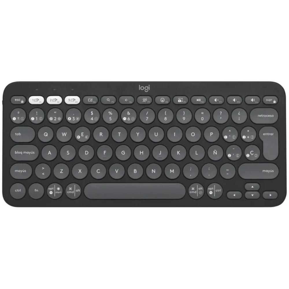TECLADO LOGITECH PEBBLE K380 2 BLUETOOTH GRAFITO