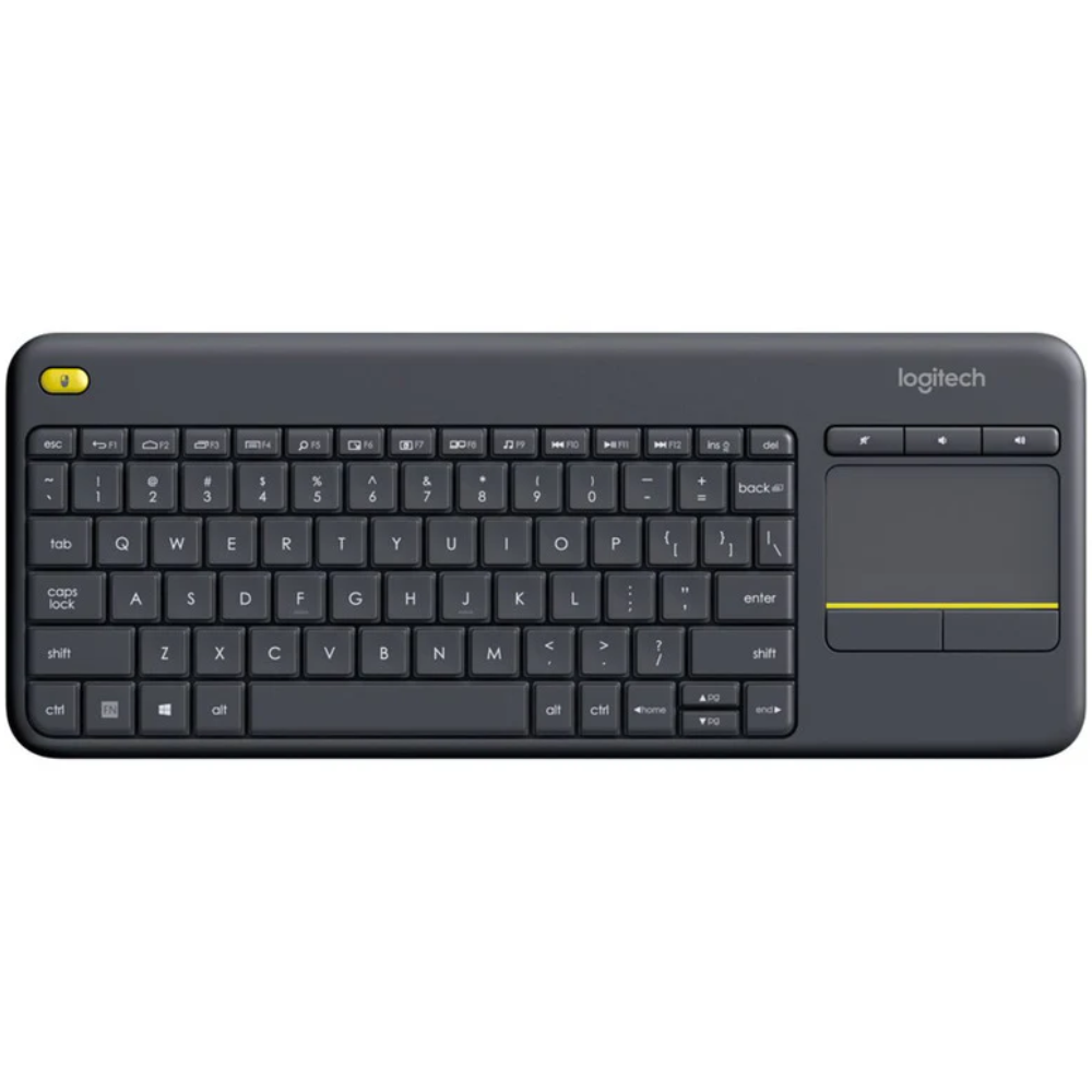 TECLADO LOGITECH INALAMBRICO K400 SMART TV PLUS CON TOUCH PAD