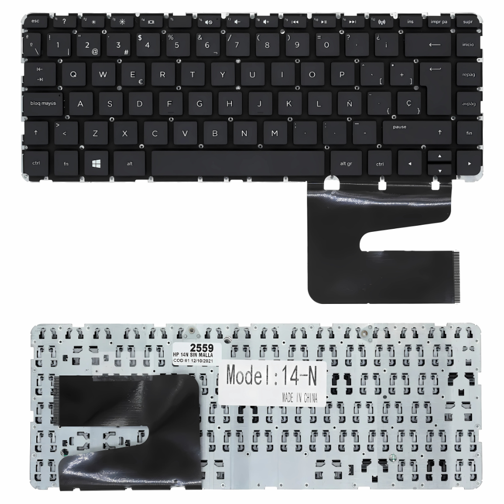 TECLADO HP 14-N 14-G 14-R SIN MALLA