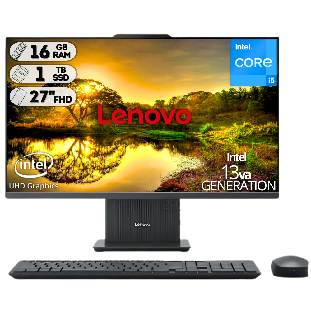 TODO EN UNO LENOVO IC 27IRH9 / INTEL CORE I5-13420H / SSD 1000GB / DDR5 16GB / 27" FHD / GRIS