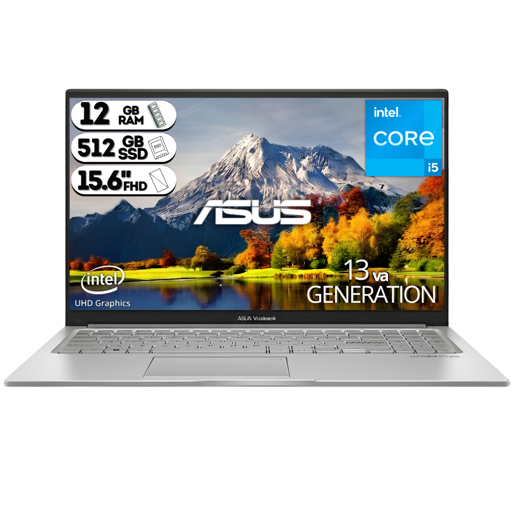 PORTATIL ASUS X1504V - BQ4555 INTEL CORE I5 1334U RAM DDR4 12GB SSD M.2 512GB 15.6" FHD GRIS + MOUSE