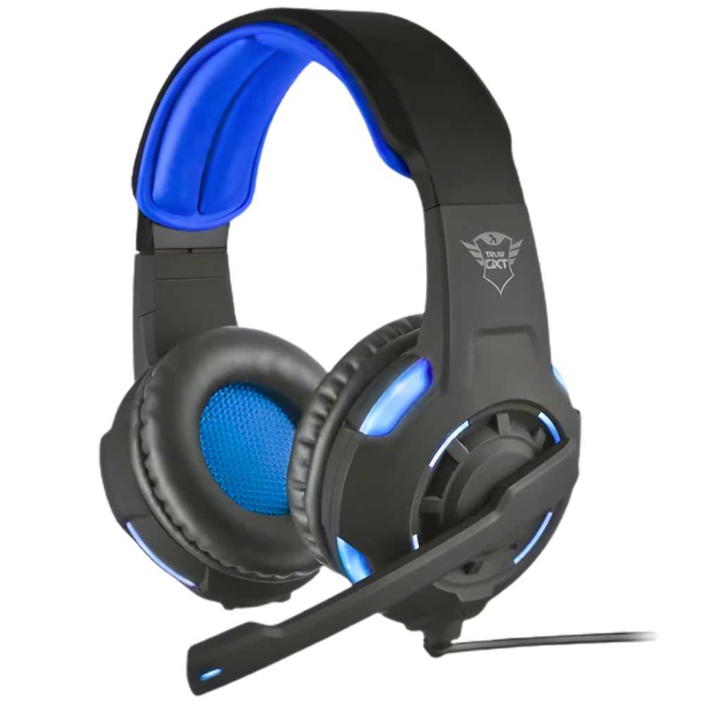 DIADEMA GAMER RAVU TRUST GXT 307B AZUL/NEGRO