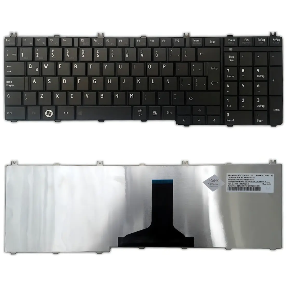 TECLADO TOSHIBA C650 / L655 / C655 / L650 / L655 / L670 / C660