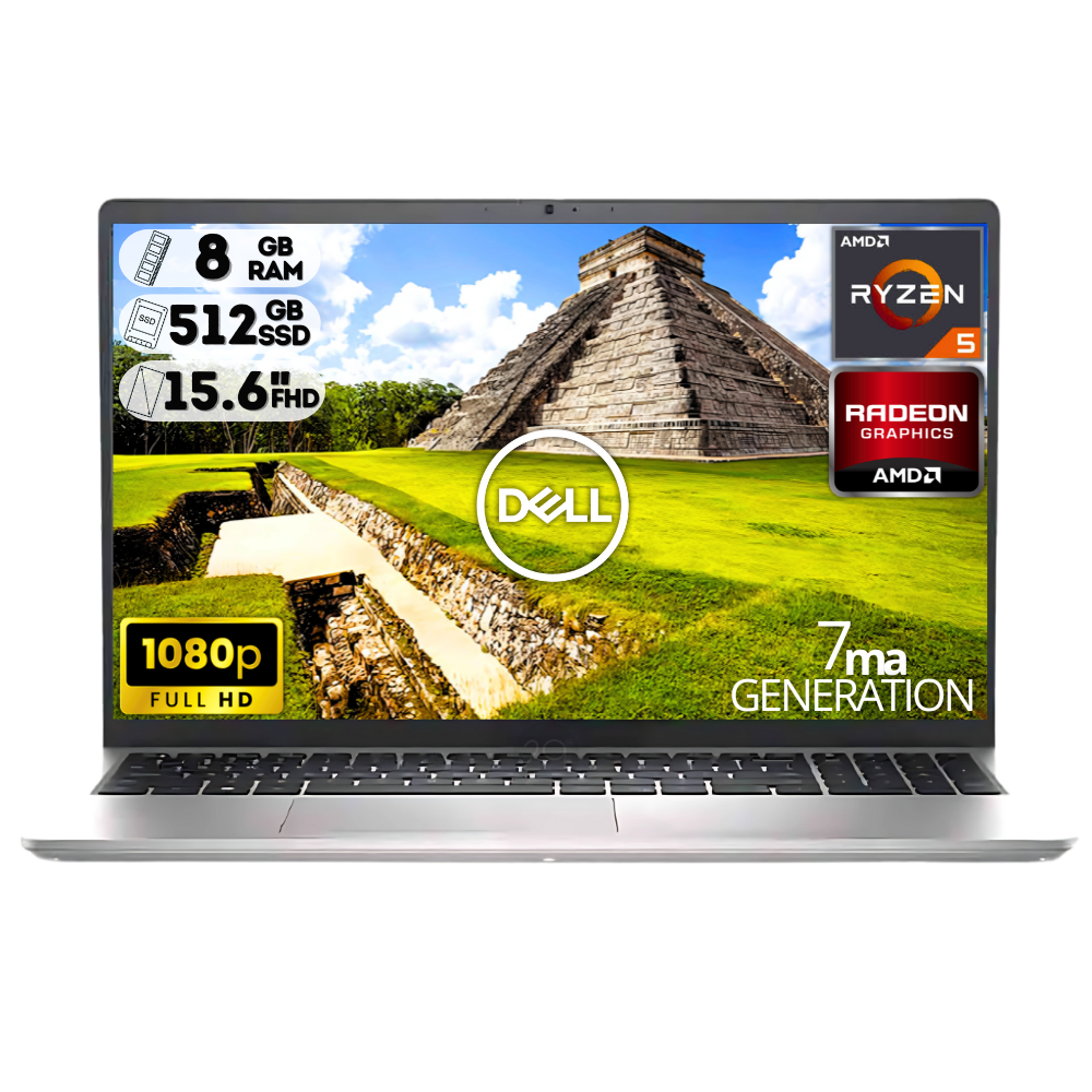 PORTATIL DELL INSPIRON 15 3535 / AMD RYZEN 5 7520U / DDR5 8GB / 512GB SSD / PANTALLA 15,6" FHD