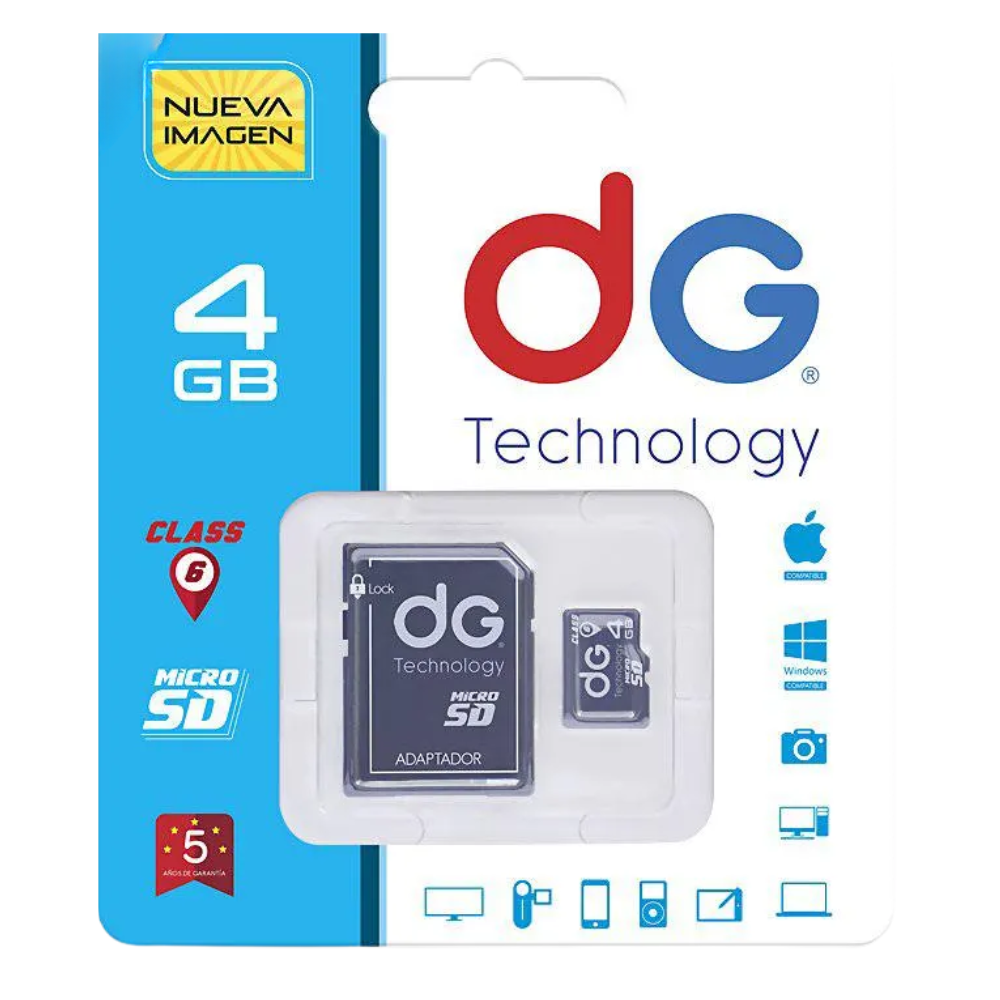MEMORIA MICRO SD 4GB DG CLASE 6