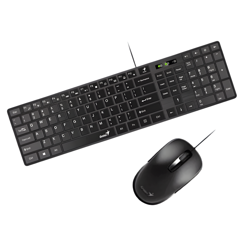 COMBO TECLADO Y MOUSE GENIUS C126 USB NEGRO