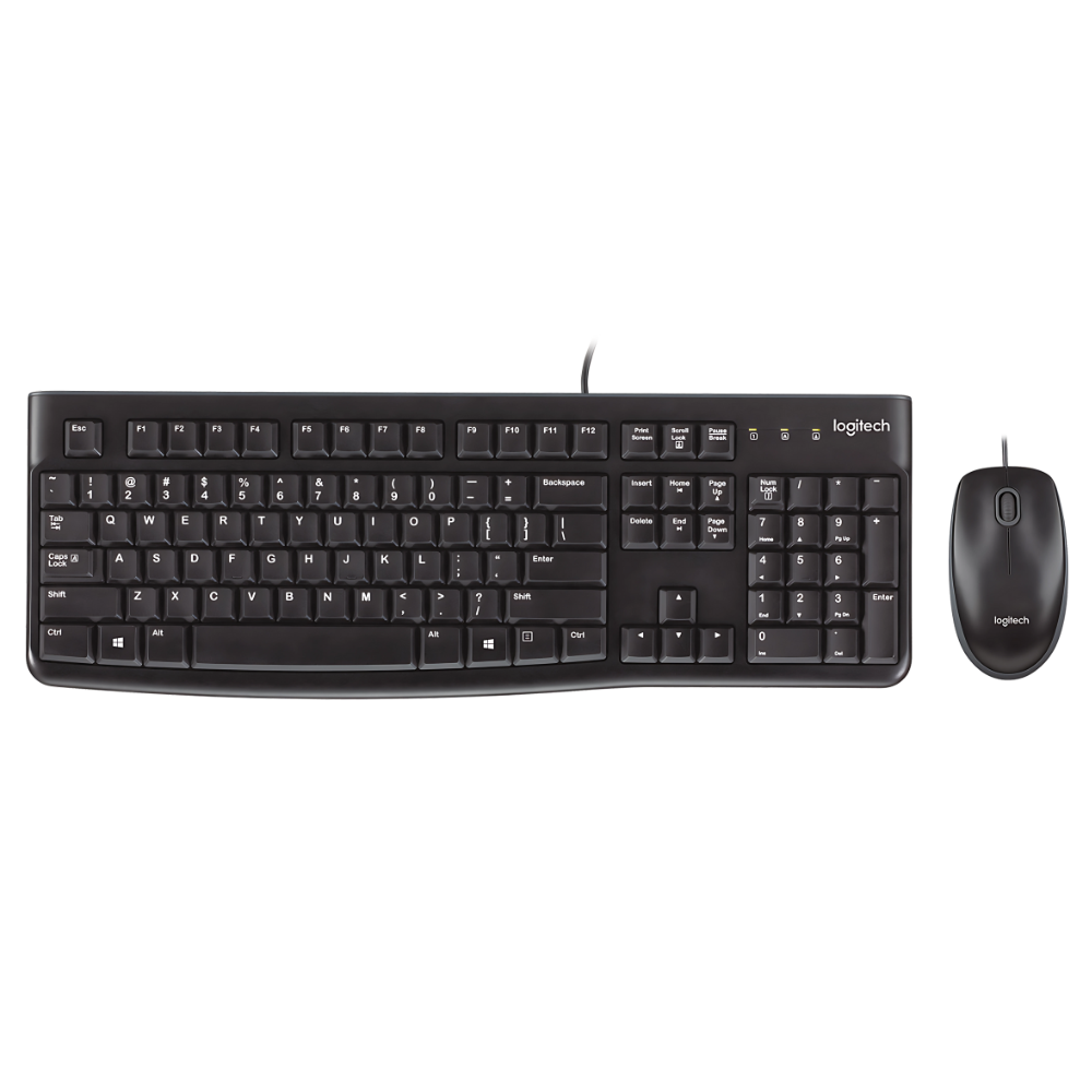 COMBO TECLADO Y MOUSE LOGITECH MK120 USB