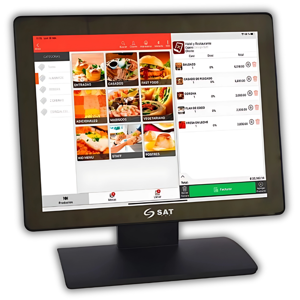 MONITOR TOUCH SAT 1054 FPH PANTALLA TACTIL 15