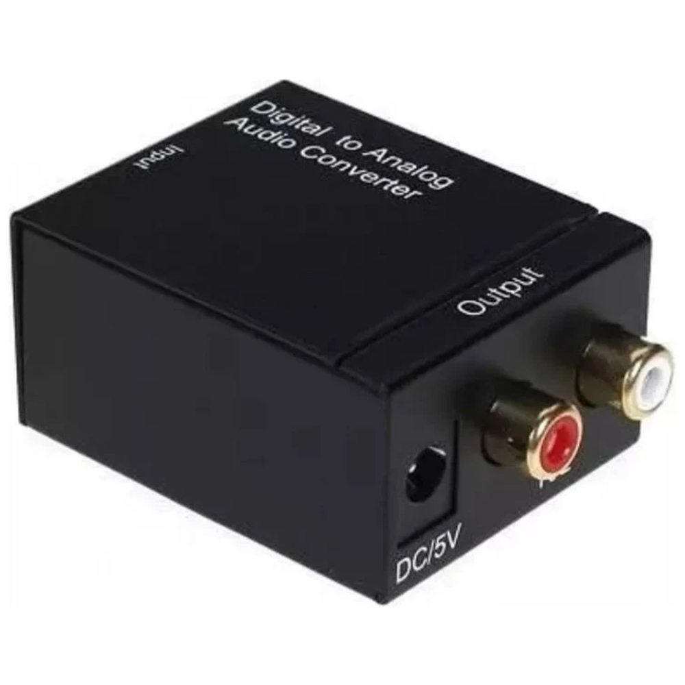 CONVERTIDOR OPTICO A RCA DIGITAL A ANALOGO