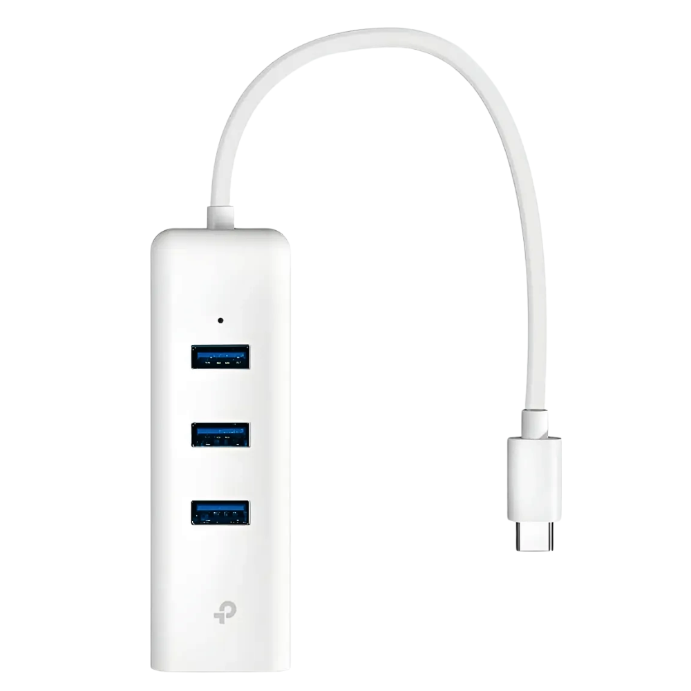 ADAPTADOR DE RED TP-LINK UE330C USB-C 4 EN 1 HUB DE 3 PUERTOS USB 3.0 1 PUERTO RJ45 GIGABIT ETHERNET