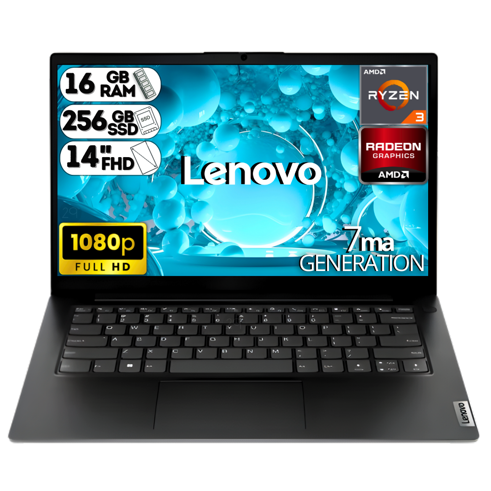 PORTATIL LENOVO V14 G4 AMN AMD RYZEN 3 7320U SSD 256GB RAM DDR5 16GB / 14" FHD GRIS