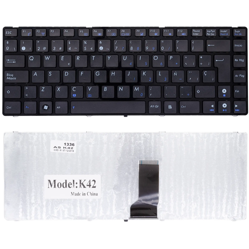 TECLADO PARA ASUS K42 / K42F / A42 / K42J / K43 / A42DE / A42DQ / A42DR / A42DY / A42F / A42J