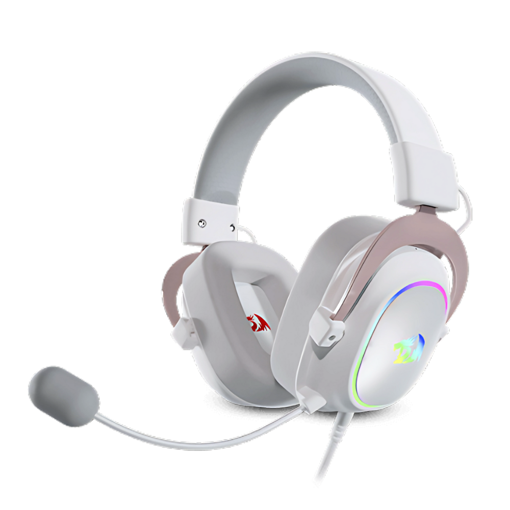 DIADEMA GAMER REDRAGON ZEUS-X H510 RGB BLANCO