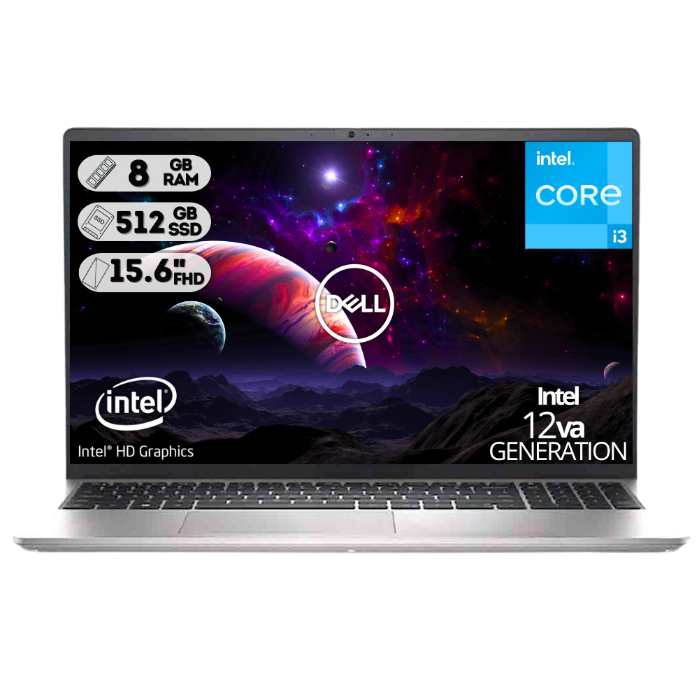 PORTATIL DELL INSPIRON 15 3520 INTEL CORE I3-1215U / SSD 512GB/ DDR4 8GB /15.6 FHD /PLATEADO /UBUNTU