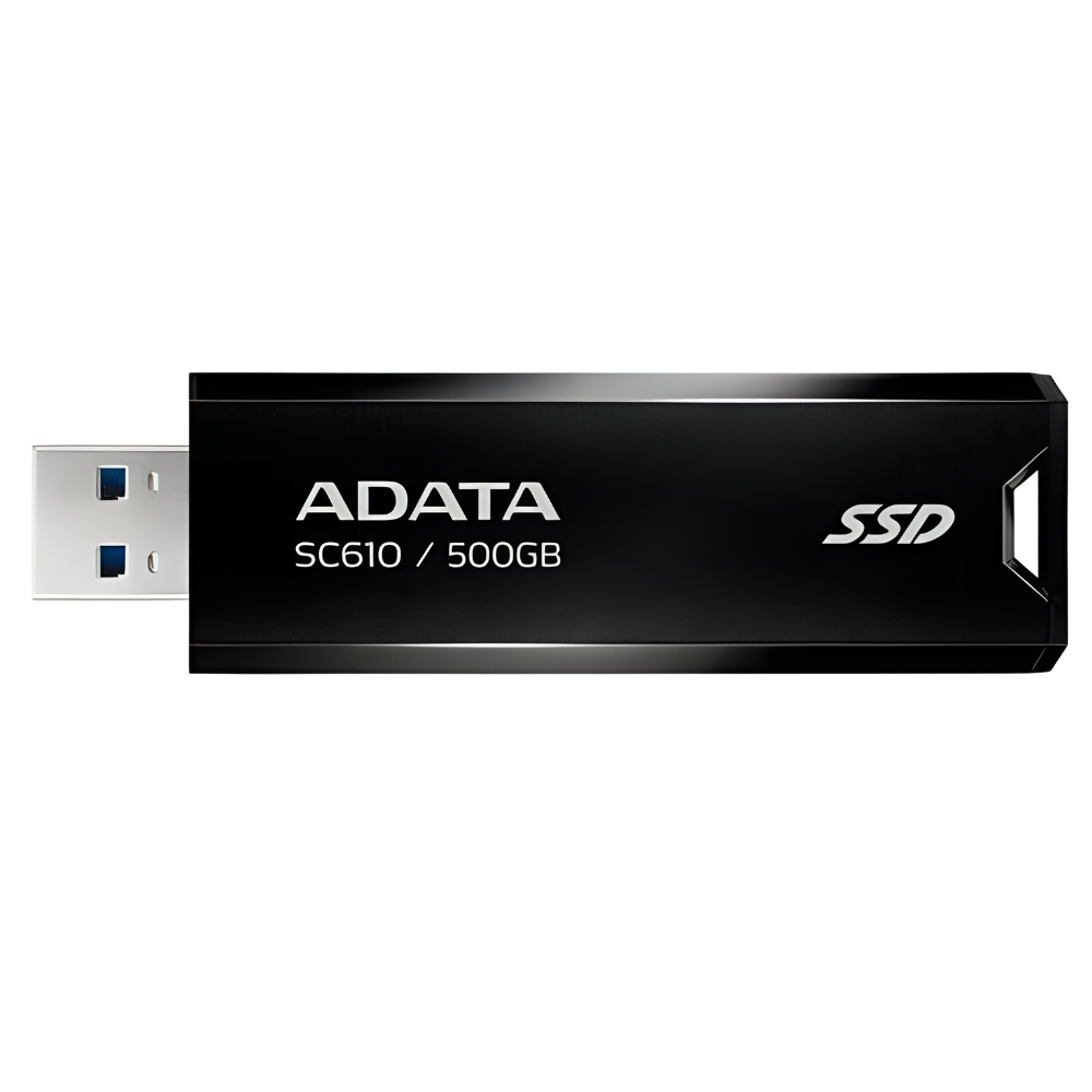 SSD EXTERNO USB MINI SC610 ADATA 500GB NEGRO
