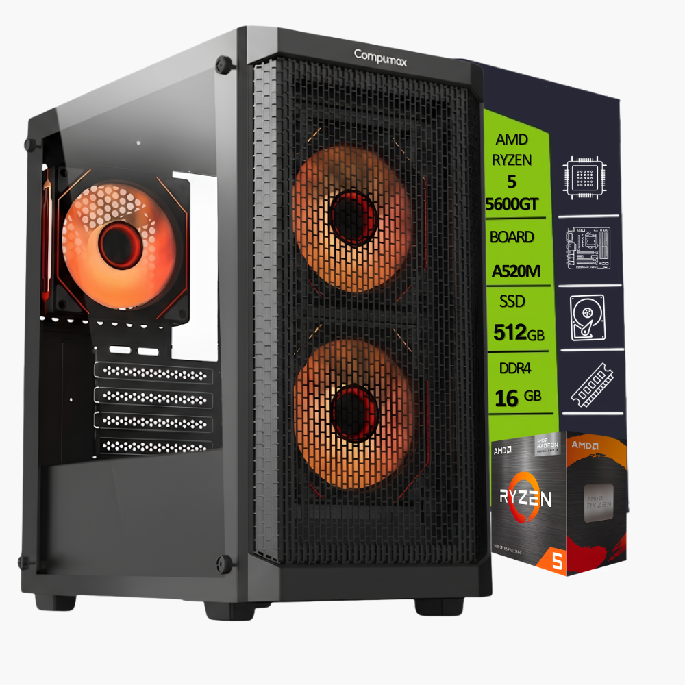 CPU AMD RYZEN 5 5600GT BOARD A520M-HDV/ SSD 512GB M.2 / RAM 16GB
