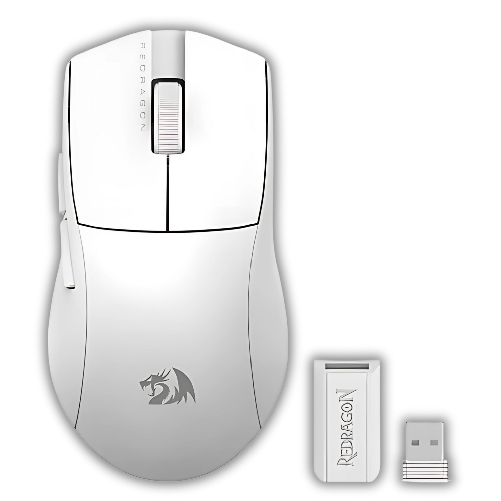 MOUSE GAMER REDRAGON KING PRO 1K M916 PRO BLANCO