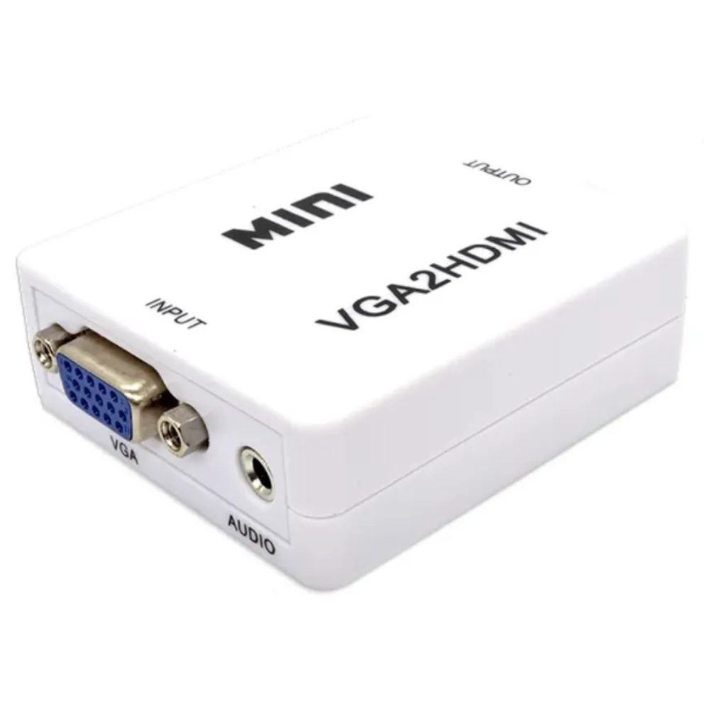 CONVERTIDOR HDMI A VGA CAJA BLANCA