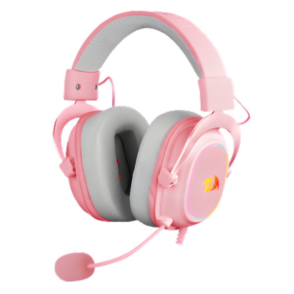 DIADEMA GAMER REDRAGON ZEUS-X H510P RGB ROSA