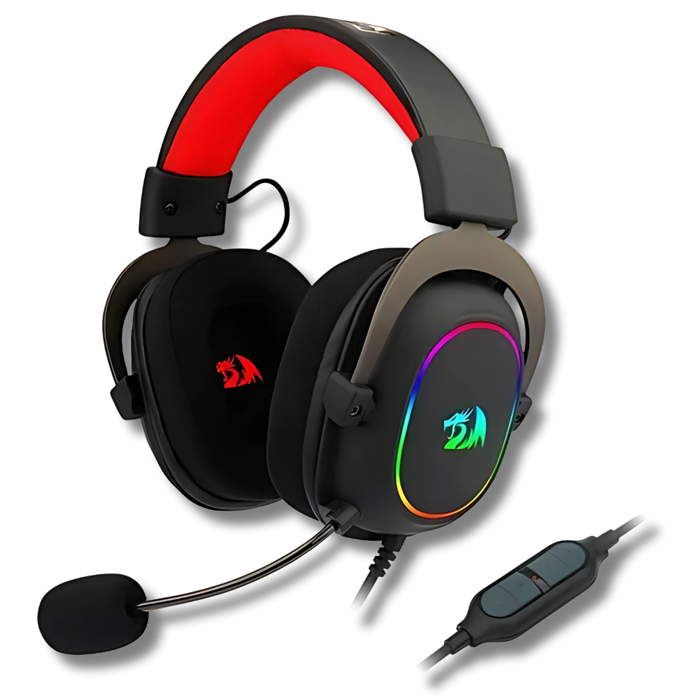 DIADEMA GAMER REDRAGON ZEUS-X H510 RGB ALAMBRICO NEGRO