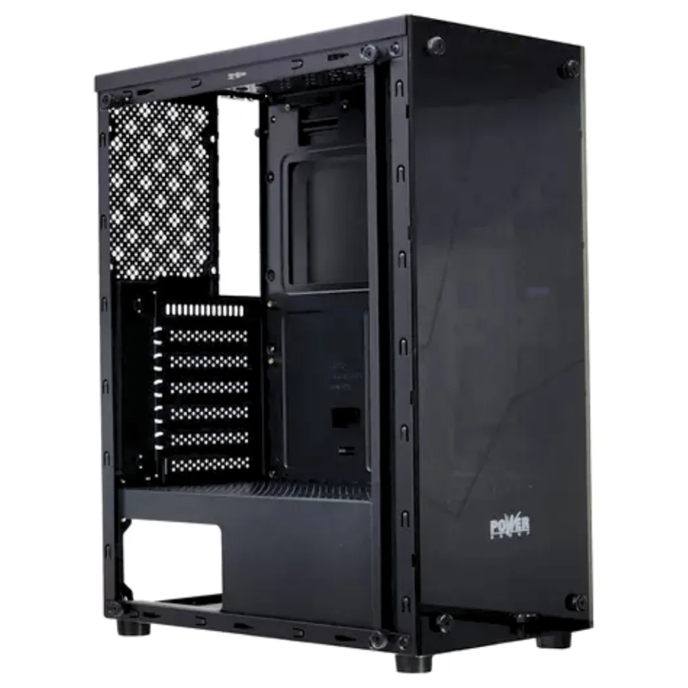 CAJA ATX POWER GROUP LINEA RGB CL-L12 / 3 COOLER / VIDRIO TEMPLADO / NEGRO