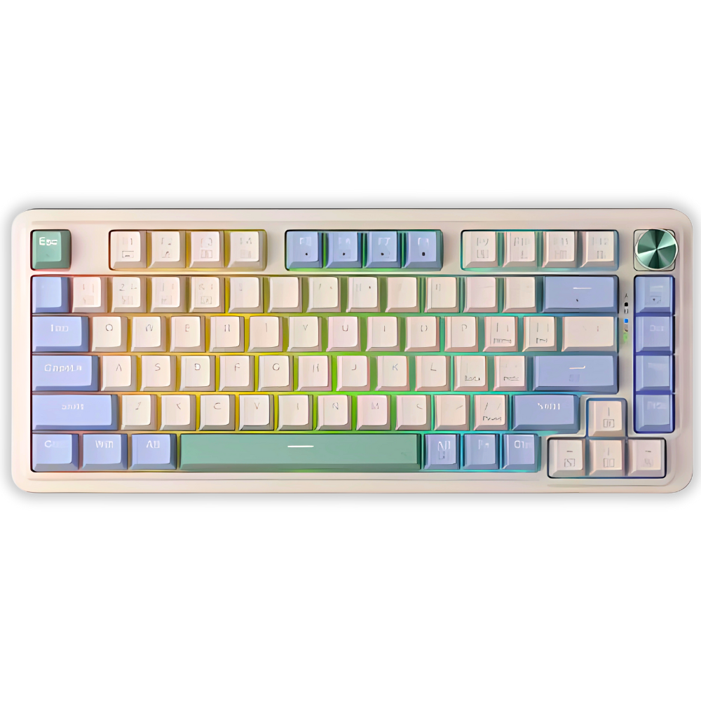 TECLADO REDRAGON UCAL PRO K673CPG-RGB-PRO-SP (CREMA,PURPURA,VERDE)
