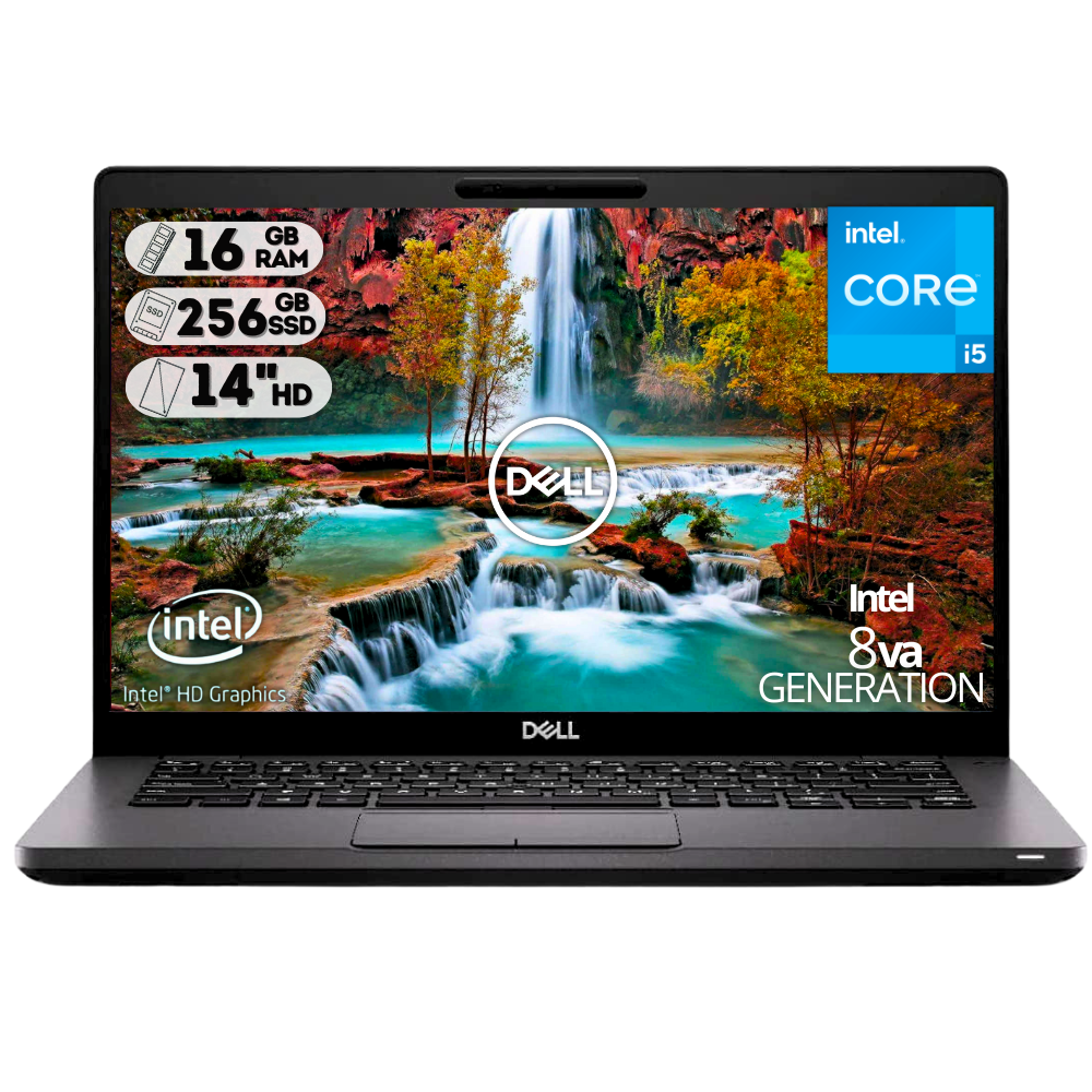 PORTATIL DELL LATITUDE 5400 INTEL CORE I5- 8365U/SSD 256GB/DDR4 16GB/14 HD NEGRO/WIN11/REFURBISHED