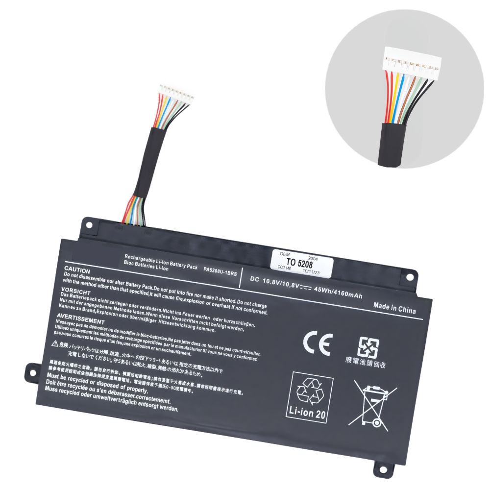 BATERIA PARA TOSHIBA PA5208 P55W