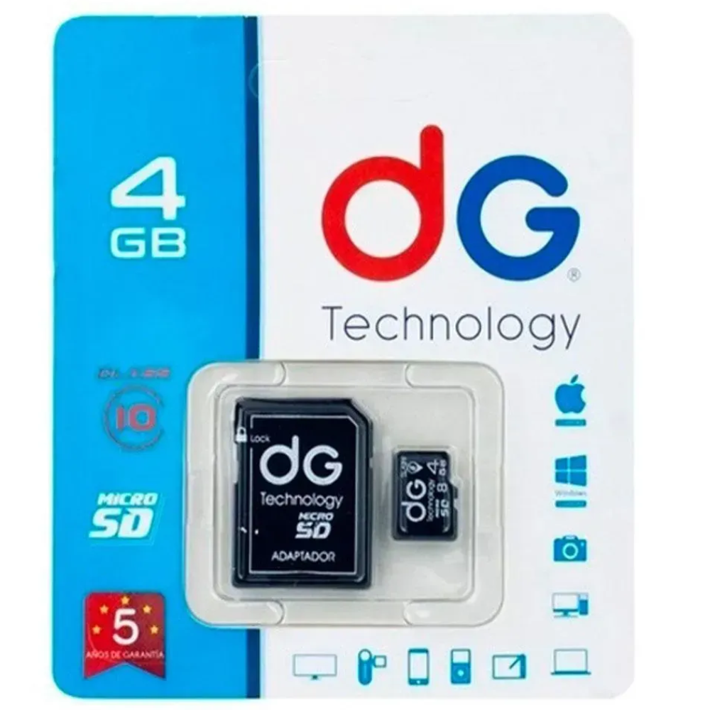 MEMORIA MICRO SD 4GB DG CLASE 10
