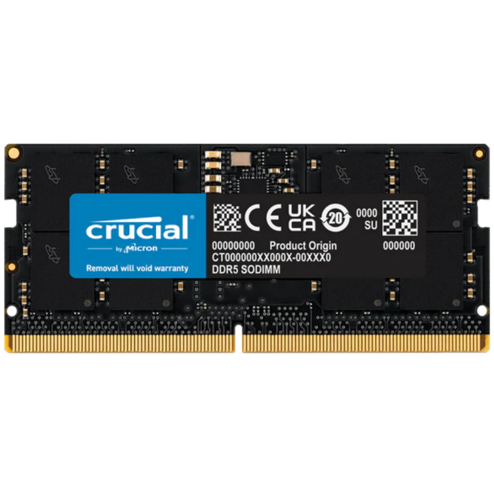 ENSAMBLE MEMORIA PORTATIL DDR5 16GB 4800MHZ CRUCIAL