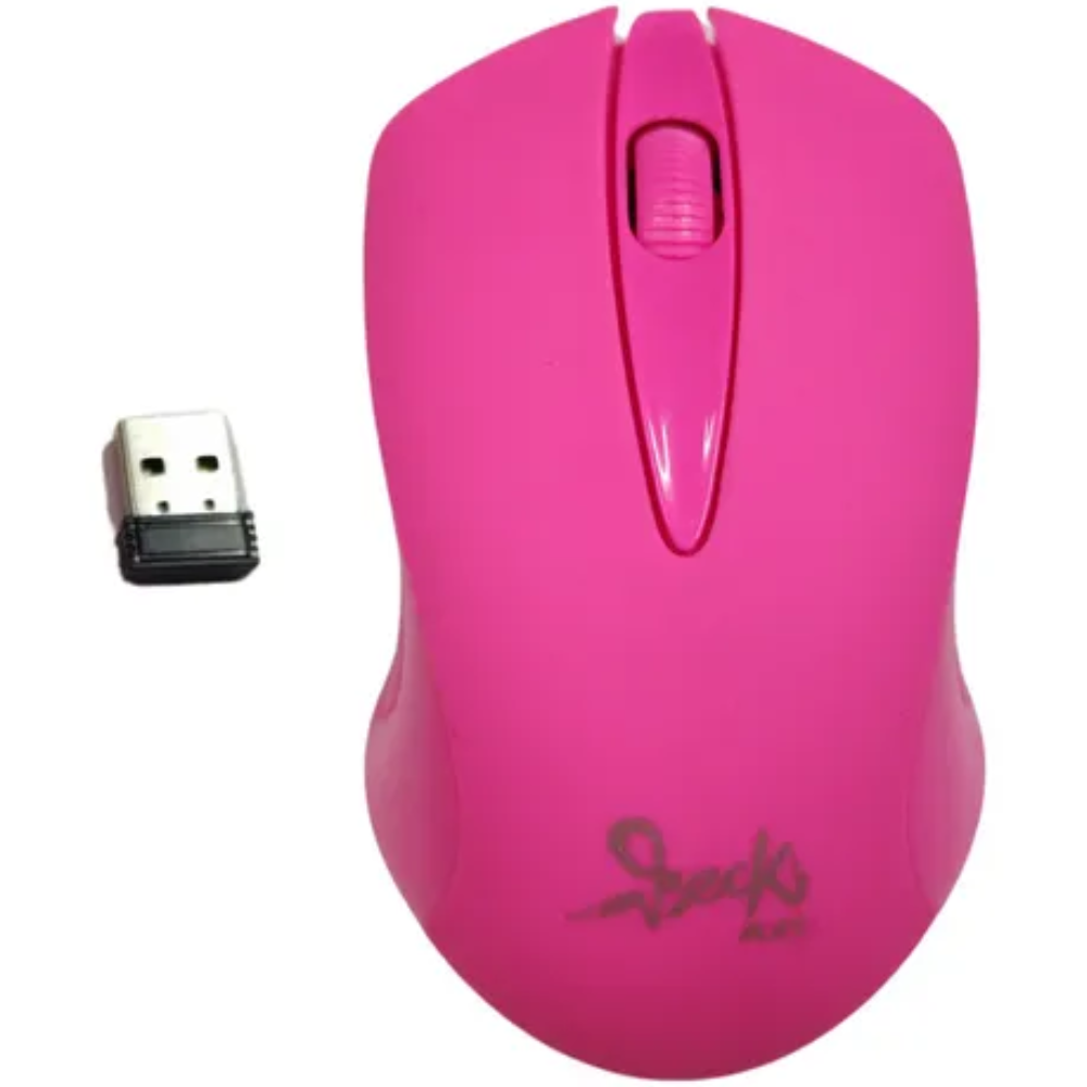 MOUSE BECK PLAY M016 INALAMBRICO ROSADO