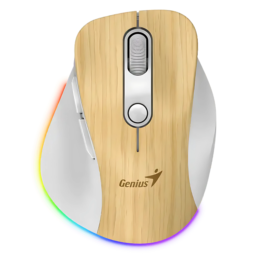MOUSE GENIUS ERGO 9000S PINO MADERA RGB